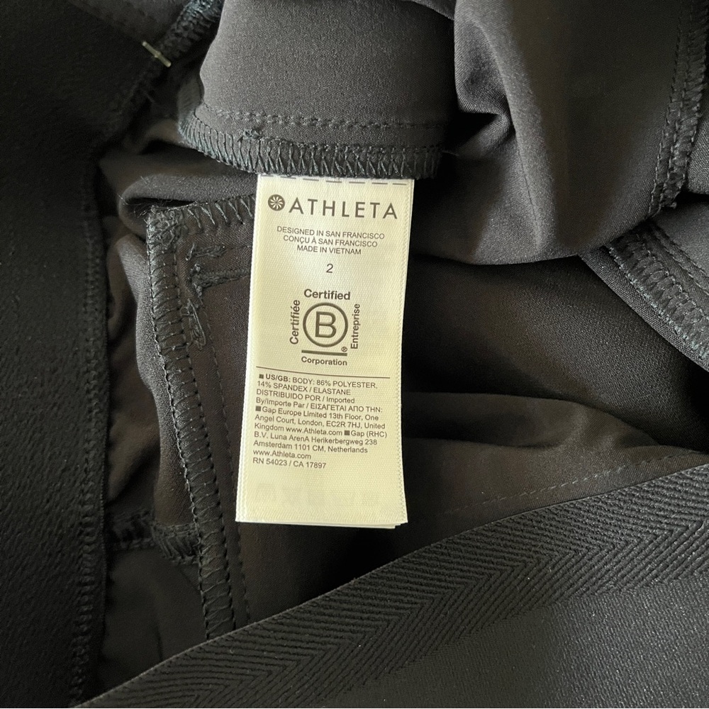 Athleta Endless High Rise Cargo Black Pull-On Pant Quick Dry Breathable Womens 2 - Picture 12 of 12